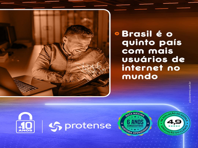 Brasil é o quinto país com mais usuários de internet no mundo